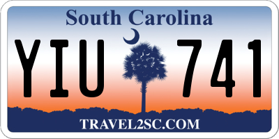SC license plate YIU741