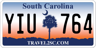 SC license plate YIU764