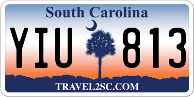 SC license plate YIU813