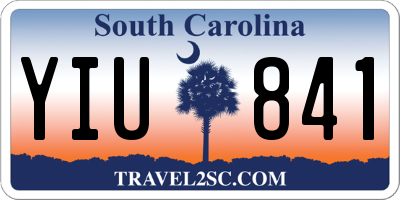 SC license plate YIU841