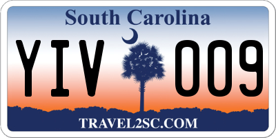 SC license plate YIV009