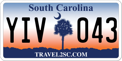 SC license plate YIV043