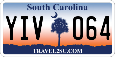 SC license plate YIV064