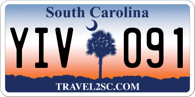 SC license plate YIV091