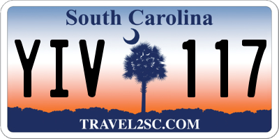 SC license plate YIV117