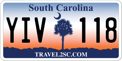 SC license plate YIV118