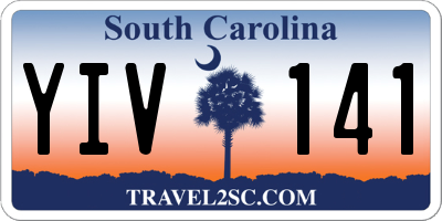 SC license plate YIV141