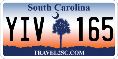 SC license plate YIV165