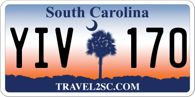 SC license plate YIV170