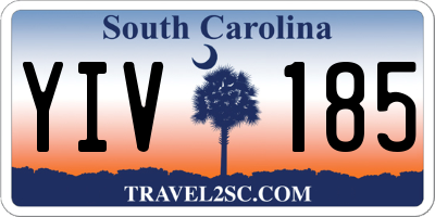 SC license plate YIV185