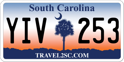 SC license plate YIV253