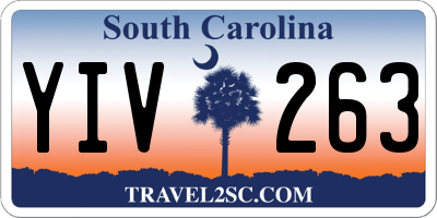 SC license plate YIV263