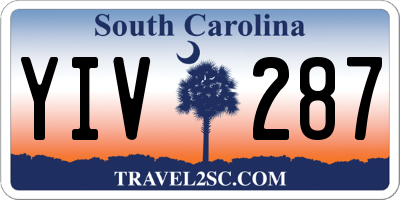 SC license plate YIV287