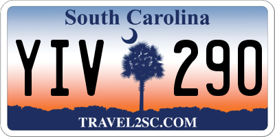 SC license plate YIV290