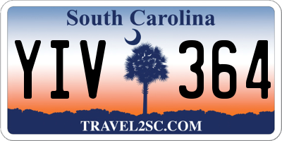 SC license plate YIV364