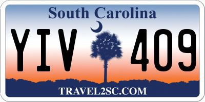 SC license plate YIV409
