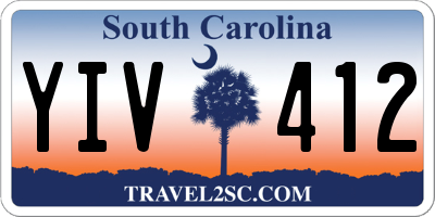SC license plate YIV412