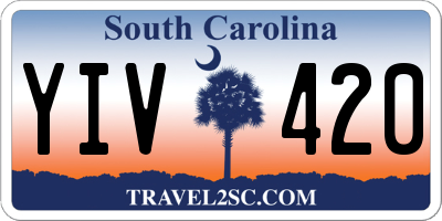 SC license plate YIV420