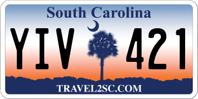 SC license plate YIV421