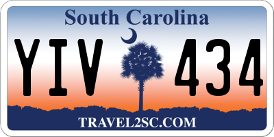 SC license plate YIV434