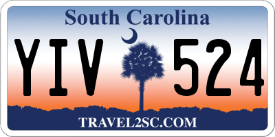 SC license plate YIV524