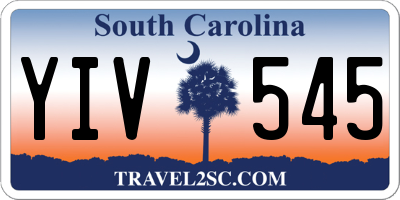 SC license plate YIV545