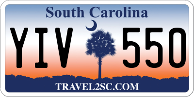 SC license plate YIV550