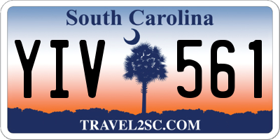 SC license plate YIV561