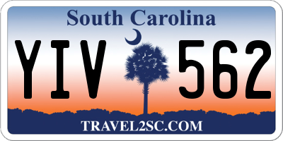 SC license plate YIV562