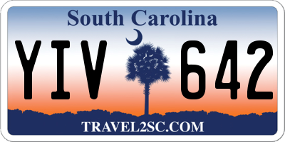 SC license plate YIV642