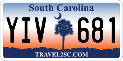 SC license plate YIV681