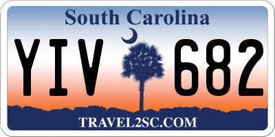 SC license plate YIV682