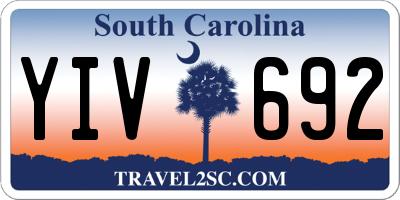 SC license plate YIV692