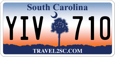 SC license plate YIV710
