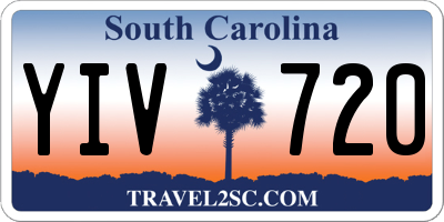 SC license plate YIV720