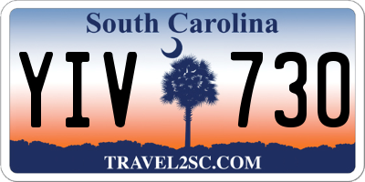 SC license plate YIV730