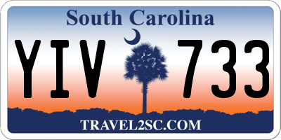 SC license plate YIV733