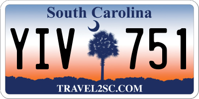SC license plate YIV751