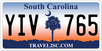 SC license plate YIV765