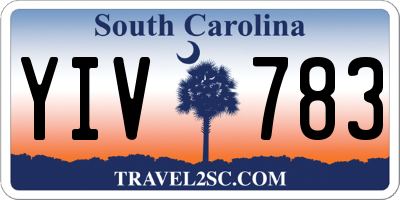 SC license plate YIV783