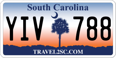 SC license plate YIV788