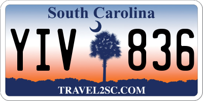 SC license plate YIV836