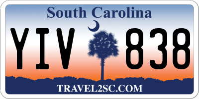 SC license plate YIV838
