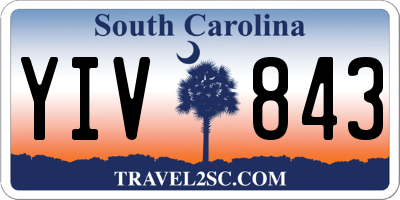 SC license plate YIV843