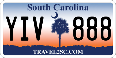 SC license plate YIV888