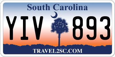SC license plate YIV893