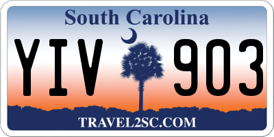 SC license plate YIV903