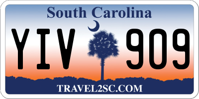 SC license plate YIV909