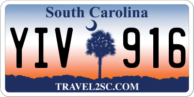 SC license plate YIV916
