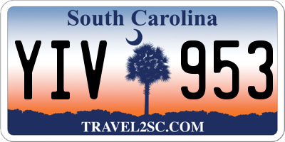 SC license plate YIV953